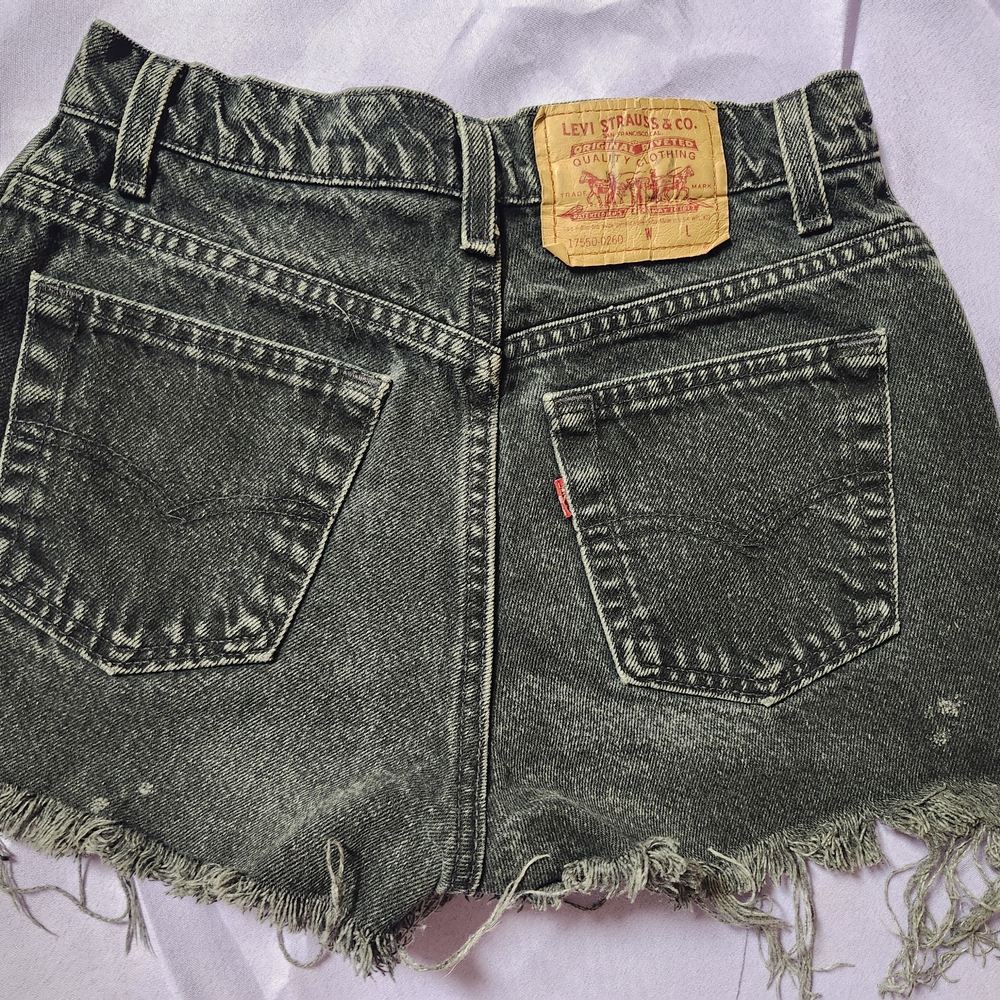 Levi's Women's Black Denim Shorts